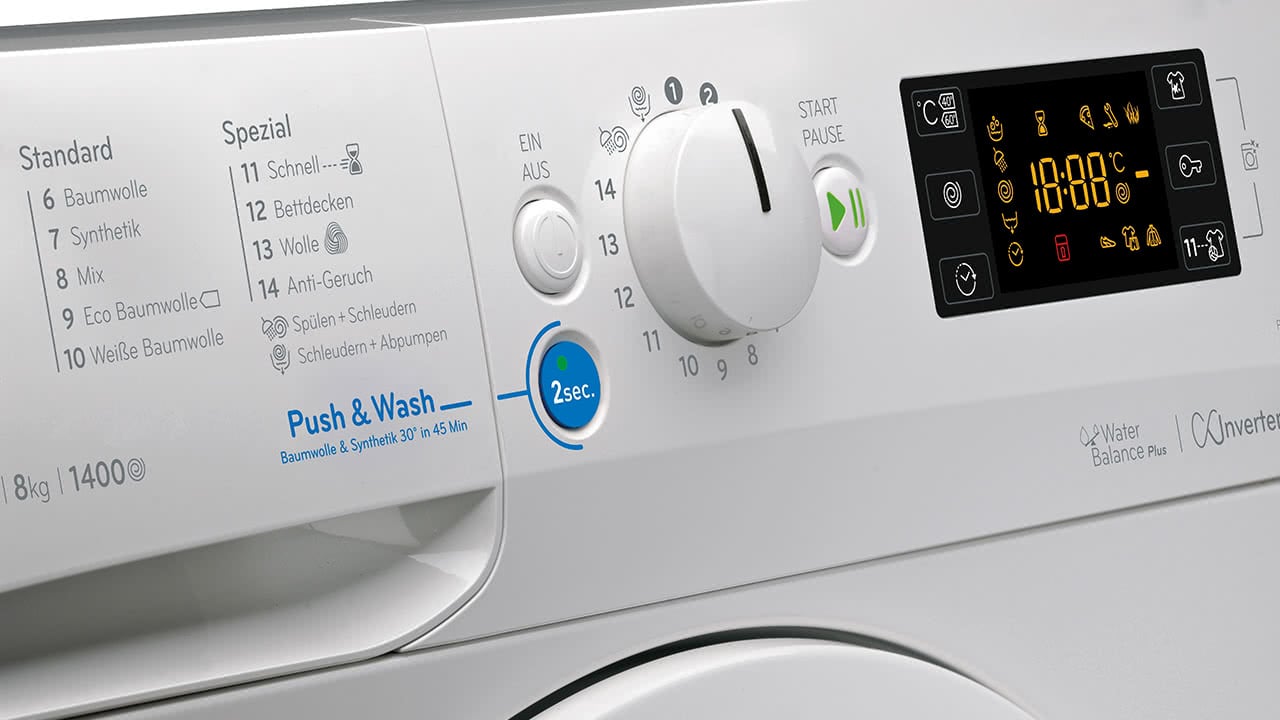 Push & Wash – ein Tastendruck genügt