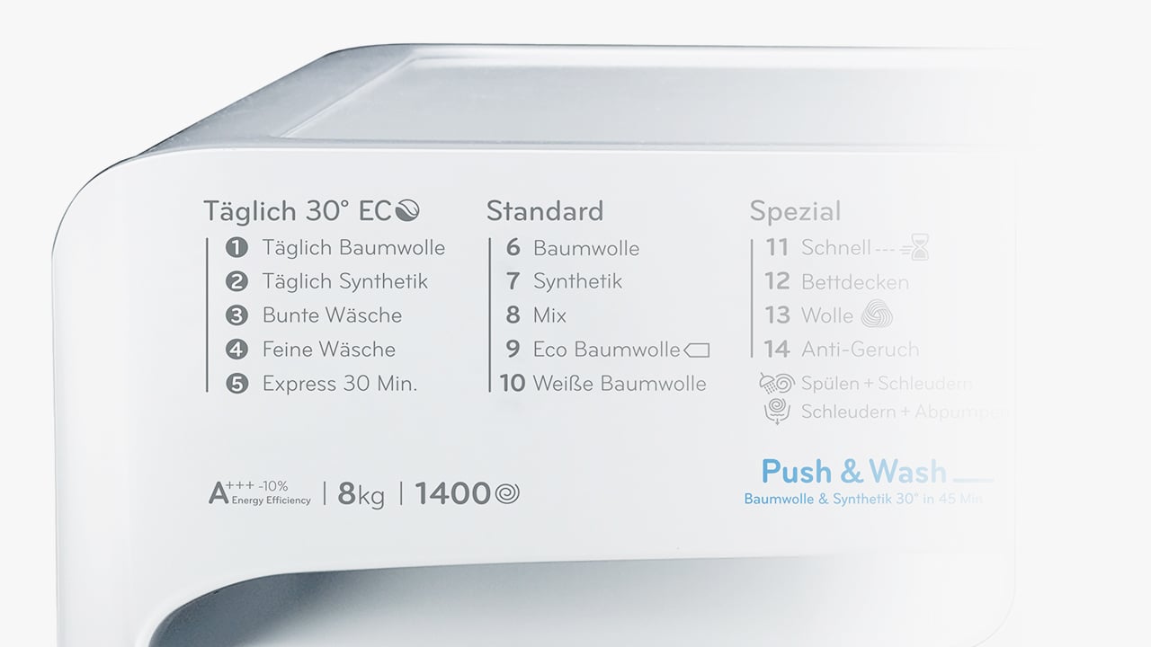 Täglich 30° Eco – effektiv und schnell